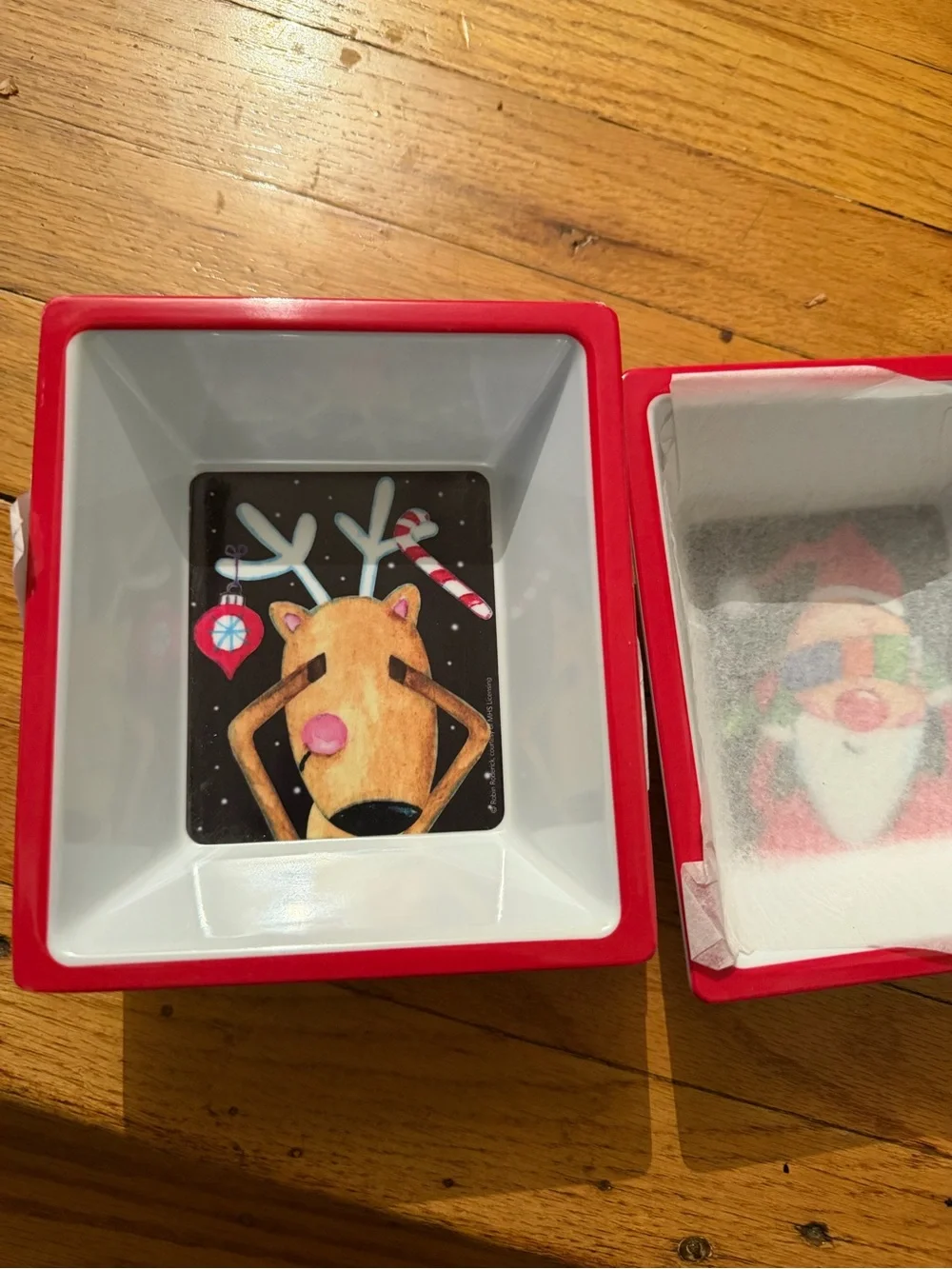 No Peeking Bowls Holiday Serving Set - Red